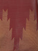 Wine Maroon Floral Butta Zari Woven Design Tissue Designer Saree with Temple Border