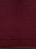 Wine Maroon Floral Woven Pure Kanchipuram Silk Saree