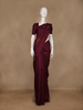 Wine Maroon Floral Woven Pure Kanchipuram Silk Saree
