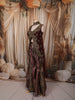 Wine Maroon Paisley Cutdana Beads Embroidered Design Banarasi Silk Party Wear Palazzo Suit with Matching Choker Dupatta