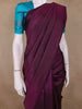 Wine Purple Butta Design Pure Kanchipuram Silk Saree