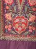 Wine Purple Floral Design Georgette Palazzo Salwar Suit