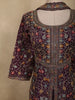 Wine Purple Floral Zari Embroidered Design Organza Mastani Palazzo Suit