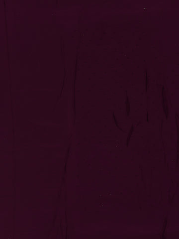 Wine Purple Solid with Sequin Embellishment Satin Saree - Diadem