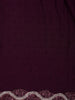 Wine Purple Solid with Sequin Embellishment Satin Saree - Diadem