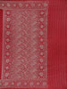 Wine Red Solid Design Semi Banarasi Silk Saree