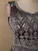 Wine Sequin Design Georgette Palazzo Suit