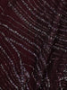 Wine Sequin Designs Net Ready To Wear Saree