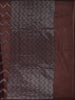 Wine Zigzag Woven Kota Cotton Saree