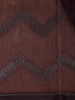 Wine Zigzag Woven Kota Cotton Saree