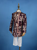 Wine Embroidery Worked Cotton Sherwani and Pant Set - Diadem