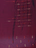 Wine Maroon Sequin Embellishment Organza Saree - Diadem