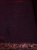 Wine Maroon Sequin Embellishment Organza Saree - Diadem