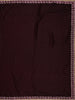 Wine Maroon Sequins Design Satin Saree - Diadem