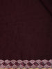 Wine Maroon Sequins Design Satin Saree - Diadem