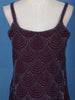 Wine Purple Scallop Beaded Embroidery Georgette Palazzo Suit - Diadem