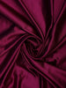 Wine Solid Design Satin Saree with Mirror Work & Heavy Zari Embroidered Border - Diadem