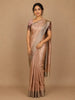 Woodrose Pink Abstract Designed Semi Tussar Silk Saree