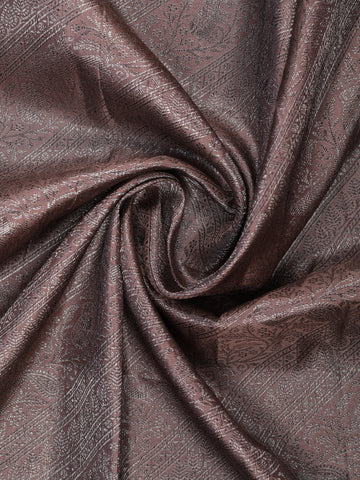 Woodrose Pink Floral Woven Pure Kanchipuram Silk Saree - Diadem