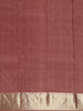 Woodrose Pink Floral Woven Pure Kanchipuram Silk Saree - Diadem