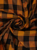 Yellow And Black Checkered Design Pure Kanchipuram Silk Saree