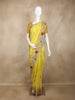 Yellow  Banarasi Saree with Floral Design And Designer Border