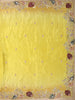 Yellow  Banarasi Saree with Floral Design And Designer Border