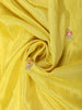 Yellow  Banarasi Saree with Floral Design And Designer Border