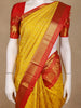 Yellow Brocade Woven Pure Kanchipuram Silk Saree