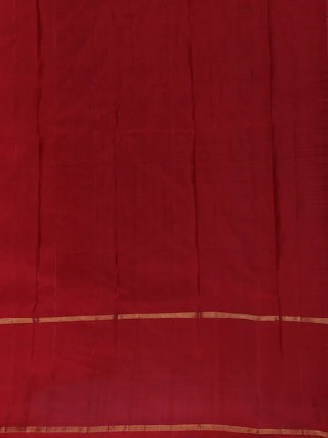Yellow Checked Woven Pure Kanchipuram Silk Saree - Diadem