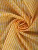 Yellow Checked Woven Pure Kanchipuram Silk Saree - Diadem