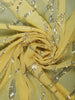 Yellow Embellished Design Georgette Saree