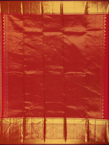 Yellow Floral Brocade Woven Pure Kanchipuram Silk Saree - Diadem
