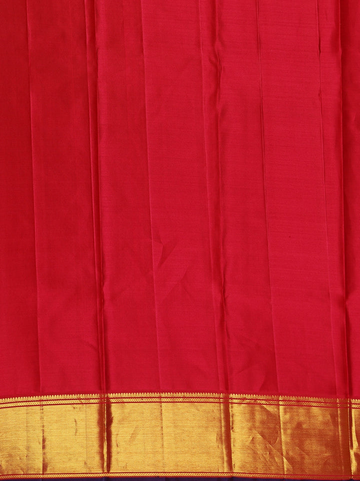 Yellow Floral Brocade Woven Pure Kanchipuram Silk Saree - Diadem