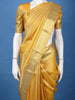 Yellow Floral Butta Woven Pure Kanchipuram Silk Saree With Zari Border