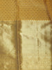 Yellow Floral Butta Woven Pure Kanchipuram Silk Saree With Zari Border