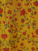 Yellow Floral Design Cotton Kurti - Diadem