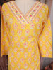 Yellow Floral Design Cotton Salwar with Dupatta