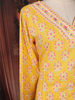 Yellow Floral Design Cotton Salwar with Dupatta