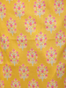 Yellow Floral Design Cotton Salwar with Dupatta