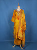 Yellow Floral Design Crepe Salwar Suit