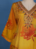 Yellow Floral Design Crepe Salwar Suit