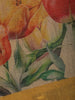 Yellow Floral Design Semi Tissue Saree - Diadem