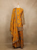 Yellow Floral Design Silk Palazzo Suit
