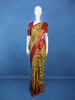 Yellow Floral Design Woven Pure Kanchipuram Silk Saree With Zari Border