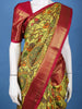 Yellow Floral Design Woven Pure Kanchipuram Silk Saree With Zari Border