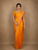 Yellow Floral Designed Banarasi Silk Saree