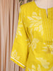 Yellow Floral Designed Cotton Salwar Suit
