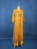 Yellow Floral Embroidered Design Georgette Palazzo Suit