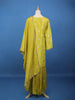 Yellow Floral Embroidered Silk Sharara Set - Diadem
